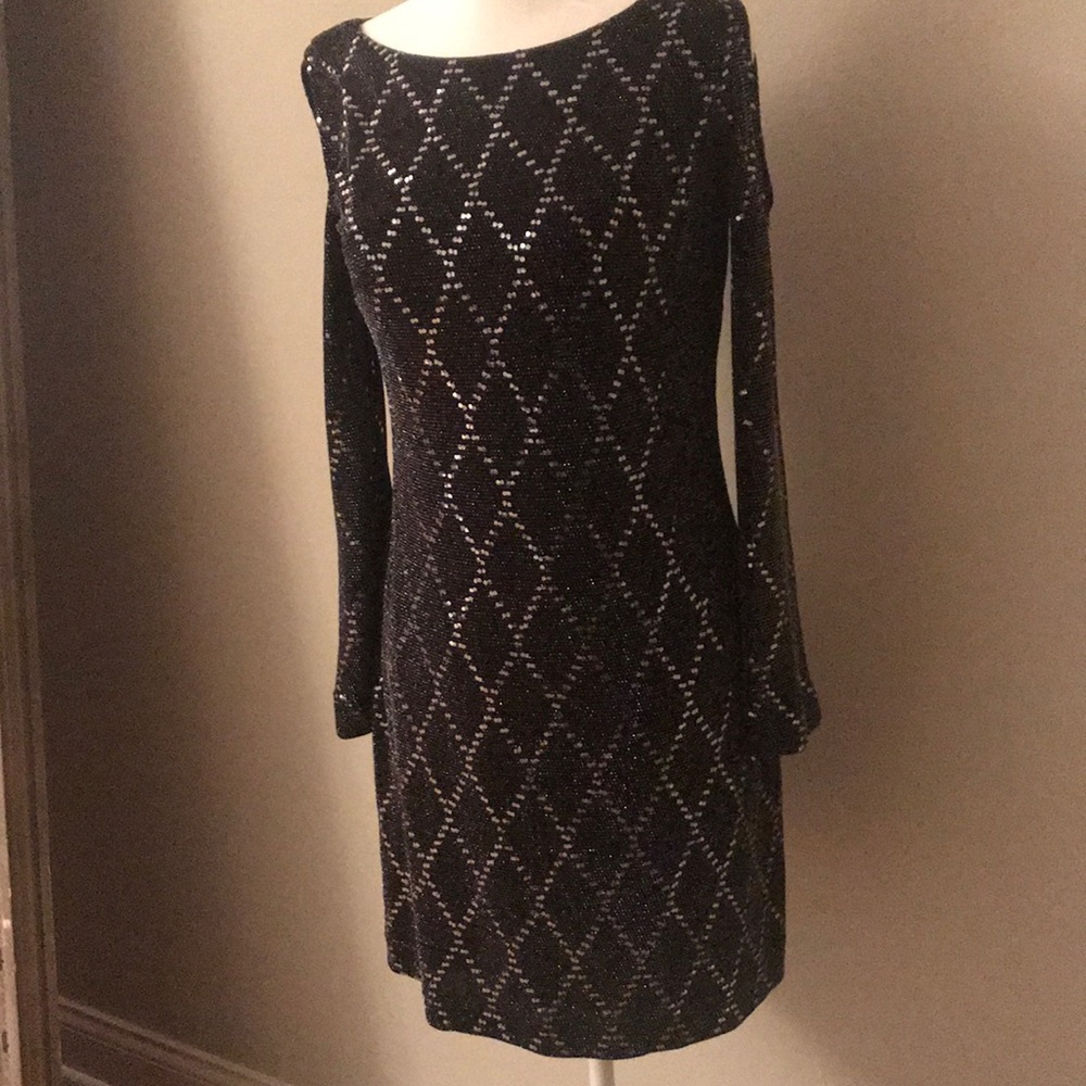 Jessica Howard holiday party dress  Black NYE 4P